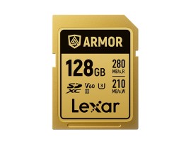 LEXAR SDcard 128GB ARMOR GOLD SDXC UHS-II 128GB W 210MB/s R 280MB/s LSDAMGL128G-RNNNG 